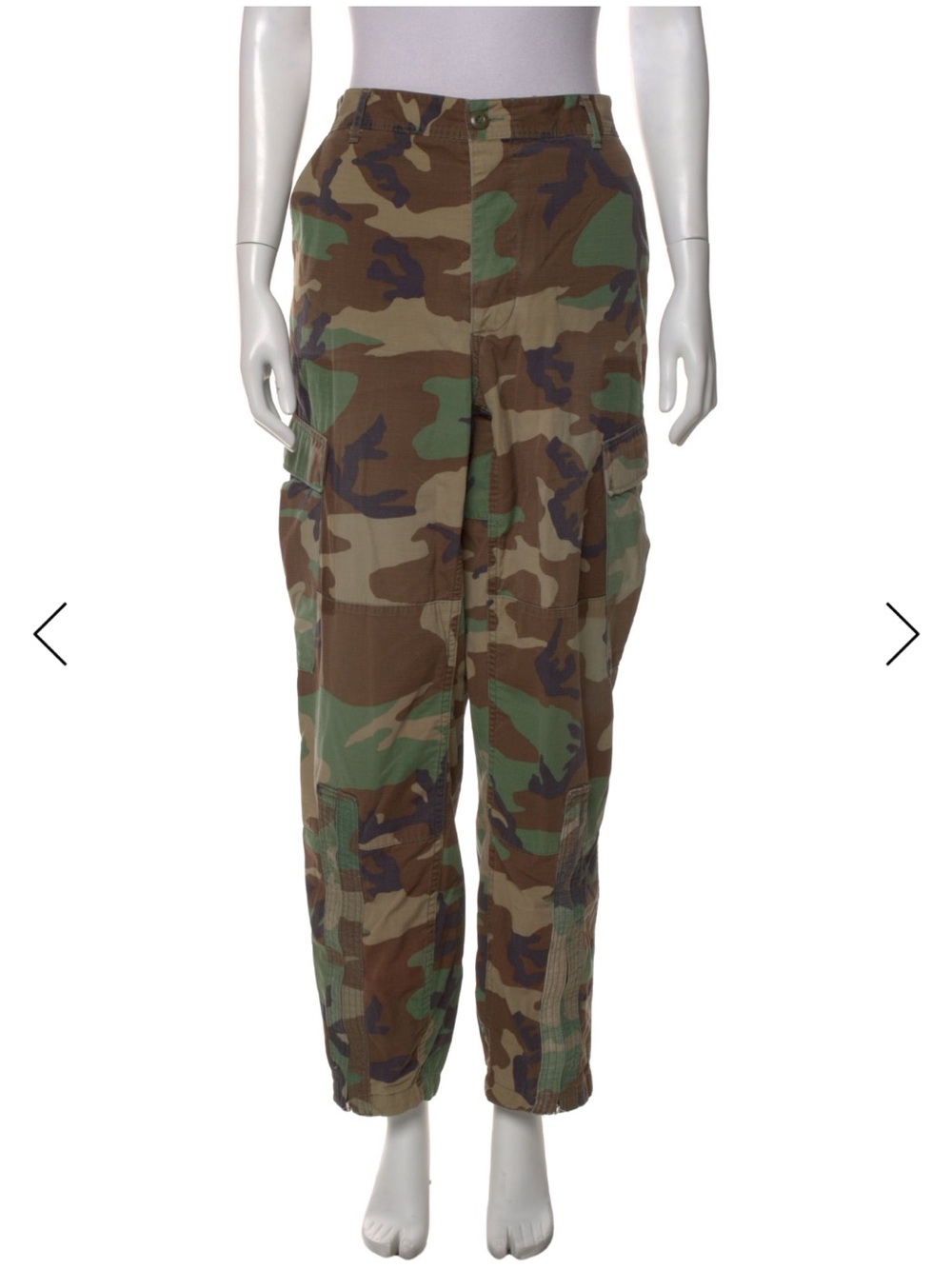 RE/DONE camouflage straight leg pants